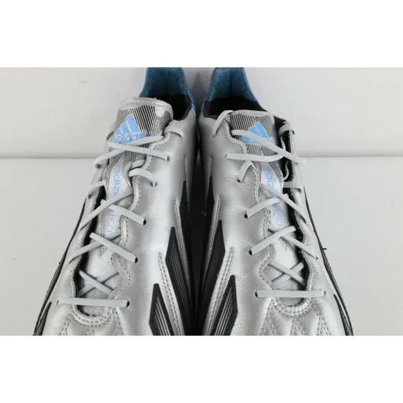 New w/o Box Adidas Adizero F50 TRX FG Leather Soccer Cleats Shoes Silver Mens 13 - Picture 3 of 9